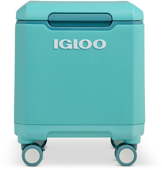 Igloo Tag-A-Long Too Spinner Koelbox - Draaibare wielen - Uitschuifbare handgreep - Lagoon van Merkloos