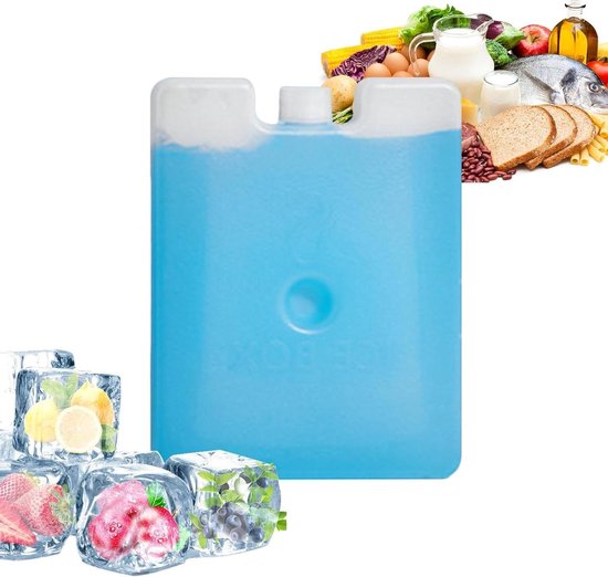 IJsblok Koeler - Koelpakket Vriezer - Items Koel Houden - Herbruikbaar Zonder Vullen - 250 ml - Wit