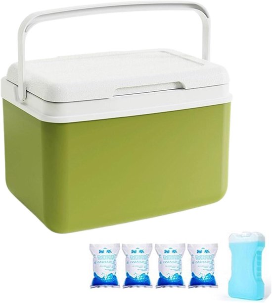 IJskoeler - Koelbox - Buitenavonturen - Lekvrij Ontwerp - 10 Liter - Groen