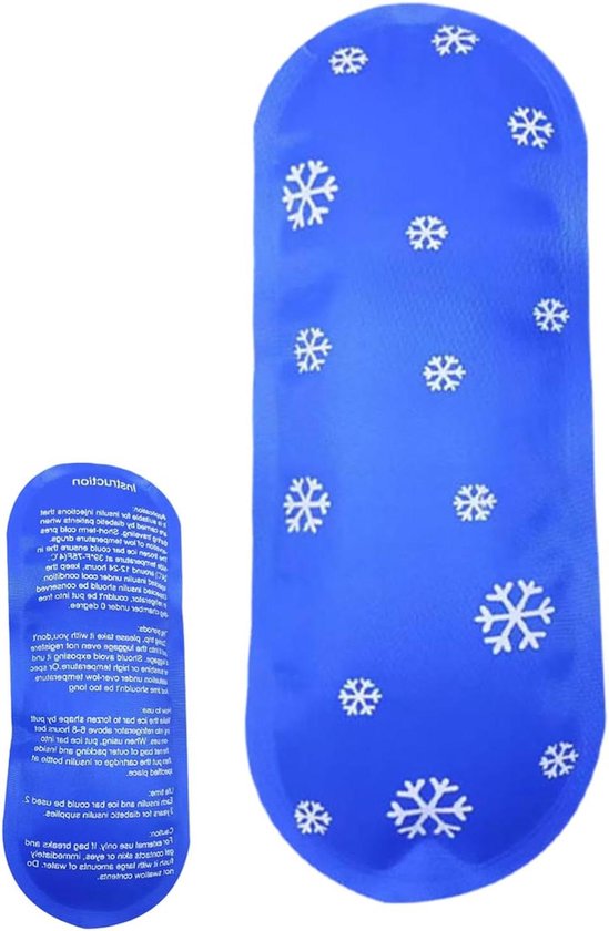 IJspak Koeler - Koeltas Pack - Eten Koel Houden - Snel Koelend Zonder Vriesvak - Compact Formaat - Grijs Blauw