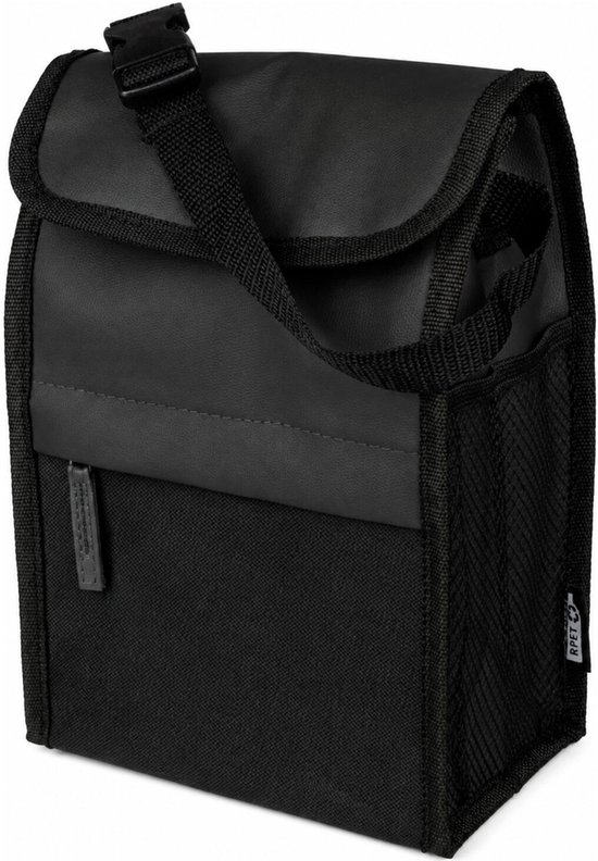Impression Koeltas Eira - zwart - voor lunchpakket of drankjes - 5 ltr - 19 x 12 x 28 cm - draagband van Merkloos