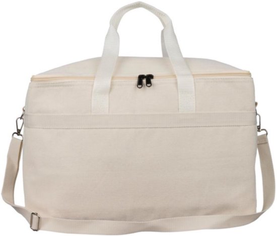 Impression Koeltas Luz - beige - voor lunchpakket of drankjes - 23 ltr - 39 x 28 x 21 cm - draagband van Merkloos