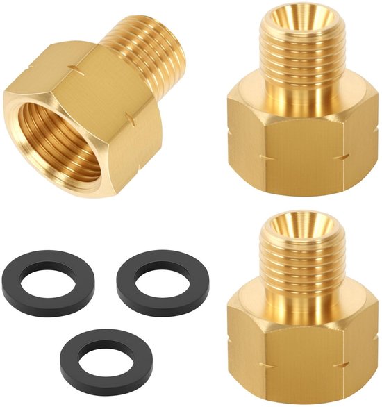 IMstore - LPG Gas Adapter - 3/8 Inch Female x 1/4 Inch Male - Geschikt voor Gasfornuis en Camping - Duurzaam en Betrouwbaar - Veiligheid en Gebruik...