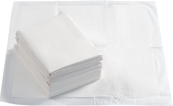 Incontinentie bed onderleggers - Wegwerp onderleggers - 60x60 cm - 25 stuks - Matrasbeschermers - Wit van SENI