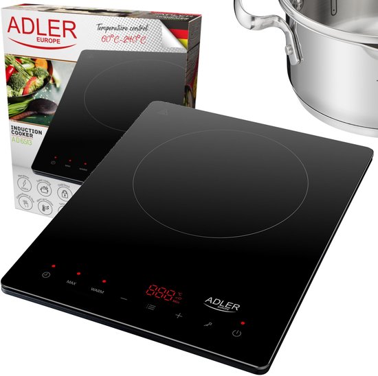 Inductiekookplaat 2000W AD 6513 Adler