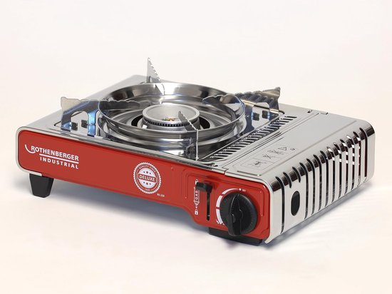 Industriële compacte outdoor gasfornuis voor camping met 1 vlam - Ideaal voor pannen van 12-34 cm