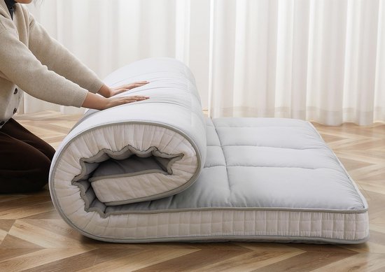 Inklapbaar Futon Matras 10 cm Dik voor Logeergasten en Camping van Merkloos