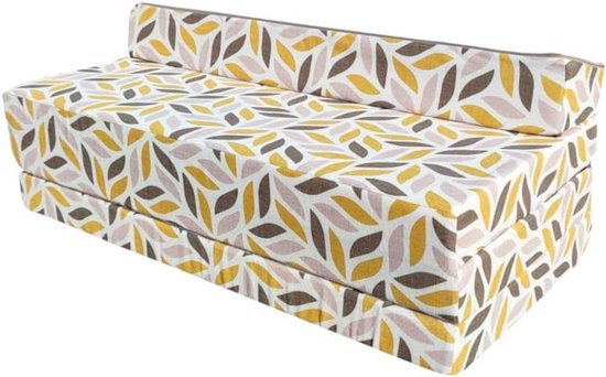 Inklapbaar Gastenmatras met Hoofdeinde 200x120x10cm - Comfortabel Slaap- en Zitkussen