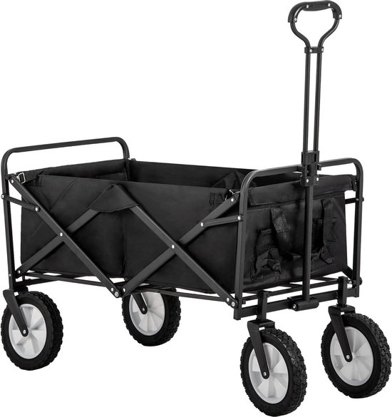 Inklapbaar Outdoor All Terrain Trolley - Opvouwbare Bolderkar met Verstelbare Handgrepen van BuitenSpeel