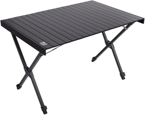 Inklapbare buiten tafel, hoogte verstelbaar, aluminium frame, draagbaar met tas