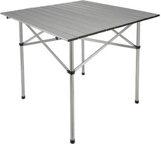 Inklapbare camping tafel aluminium 70 x 70 x 70 cm - tafel voor op de camping of in de tuin