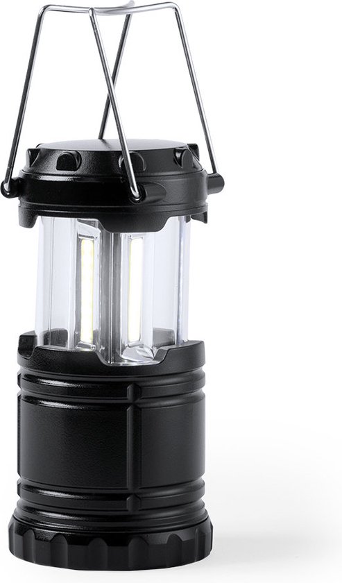 Inklapbare kampeerlamp - LED verlichting - Campinglamp - Tentlamp - Tentverlichting - Zwart van Merkloos
