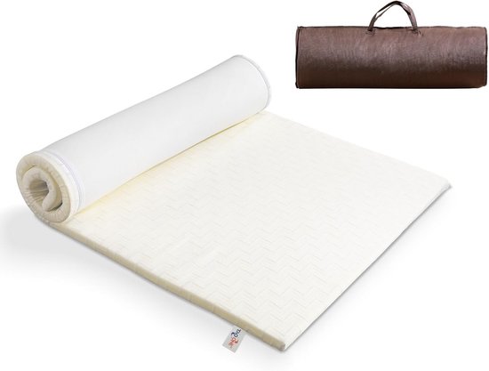 Inklapbare Schuimrubber Matras Twin - Lichtgewicht Slaapmat met Draagtas voor Reizen, Camping en Logeerpartijen van Merkloos