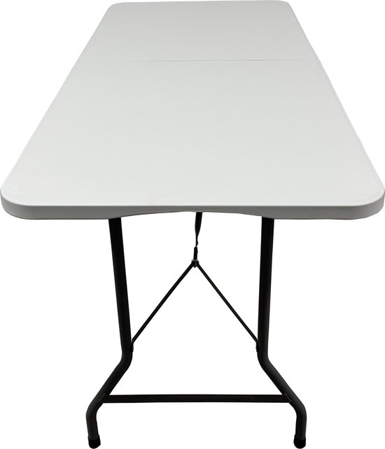 Inklapbare Tafel – Klaptafel – Campingtafel – Vouwtafel Buiten – Weerbestendig – 180 x 70 x 74 cm – Wit