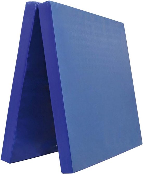 Inklapbare Turnmat - Gymnastiekmat Vloermat - Sporten Thuis - Ruimtebesparend Ontwerp - 200 x 100 cm - Blauw
