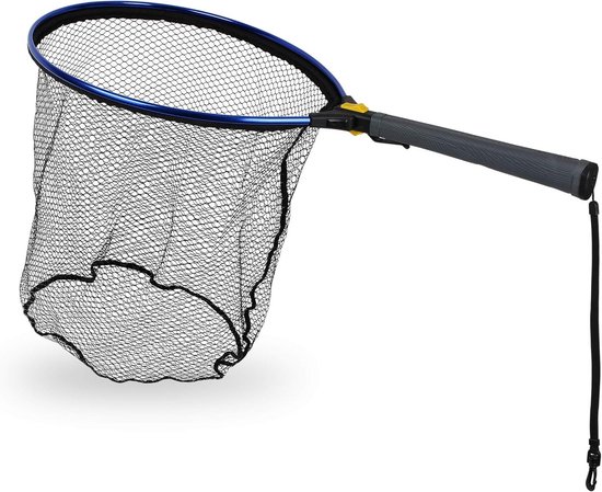 Inklapbare Visnet Schep met Rubberen Visvriendelijk Net - Drijvend en Compact