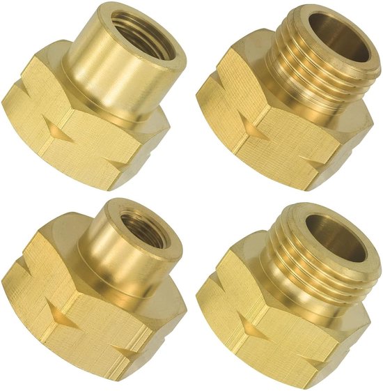 Innovra - Dailygoods - 4-delige Gasflessen Adapter Set voor Europa