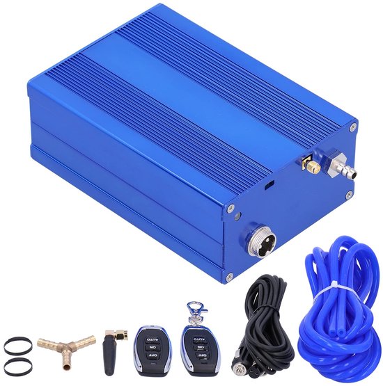 Innovra - Dailygoods - Dailygoody - Vacuum Pump Controller Set - Elektrische Controle - Auto Onderdelen - Blauw - Uitschakelbare Uitlaatkleppen - Geschikt voor Auto's - Auto