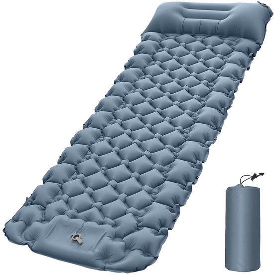 Inovra- Campingmat Lichtgewicht - Draagbaar Ontwerp - Waterdicht - Opblaasbaar - Slaapmat - Superieure Ondersteuning - Luchtbed