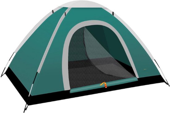 Instant Pop-Up Tent 2-Persoons - Lichtgewicht, Waterdicht En Windbestendig - UV Bescherming Voor Strand, Outdoor, Reizen, Hiking, Kamperen, Jacht En Vissen van Merkloos