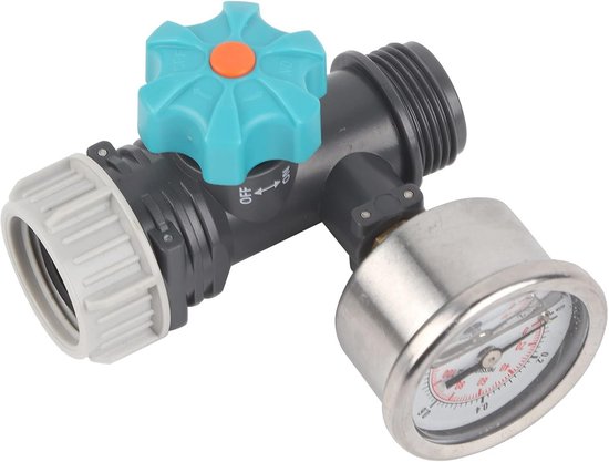 Instelbaar Waterdrukregelventiel met Manometer voor Irrigatie en Bewatering