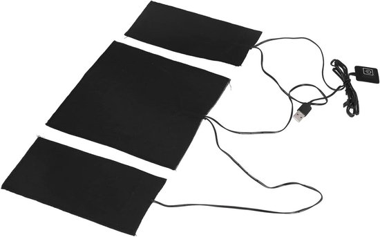 Instelbare USB Verwarmingsmatras met Wasbare Koolstofvezelverwarmer van Merkloos