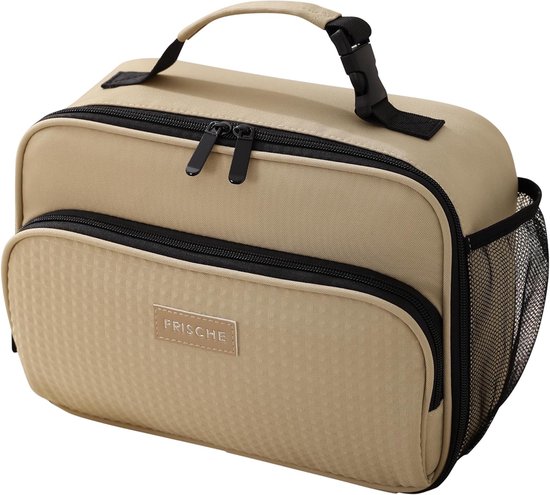 Insulated Lunch Bag 6.3L - Portable Lunch Bags voor Vrouwen en Mannen - Waterproof Thermal Cooler Bag - Lunch Bag met Isolerende Laag - Herbruikbare Lunchbox voor Werk, Picknick en Reizen (Khaki) van Flowen