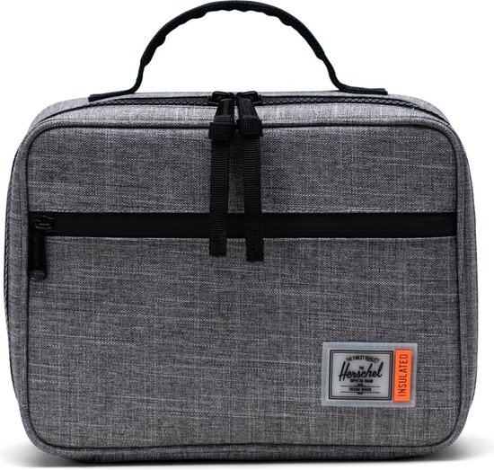 Insulated | Pop Quiz Lunch Box - Raven Crosshatch / Lunchbox / Brooddoos - houdt je snacks onderweg koel - 5L opbergvolume - 100% gerecycled / Beperkte Levenslange Garantie / Grijs van Herschel