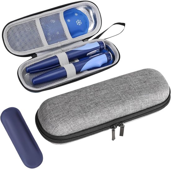 Insulin Cooler Reusable Gel Ice Pack - Diabetic Storage Organizer - Medication Cooler Portable Bag - Insulin Pen Insulated Case van Merkloos