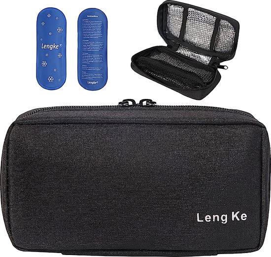 Insuline Cooler Travel Case Medicine Organizer Draagbare Diabetische Levert Koeler Handige Tas Pouch met 2 Ice Gel Pack van YOUSHARES