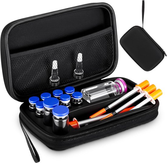 Insuline koeltas - Diabetes tas medische etui - Koelbox - Insuline gekoelde harde koffer - insuline gekoelde reisdoos - Insulinepennen koeltas - Koeltas voor medicijnen - Voor dagelijks gebruik en reizen - Zwart
