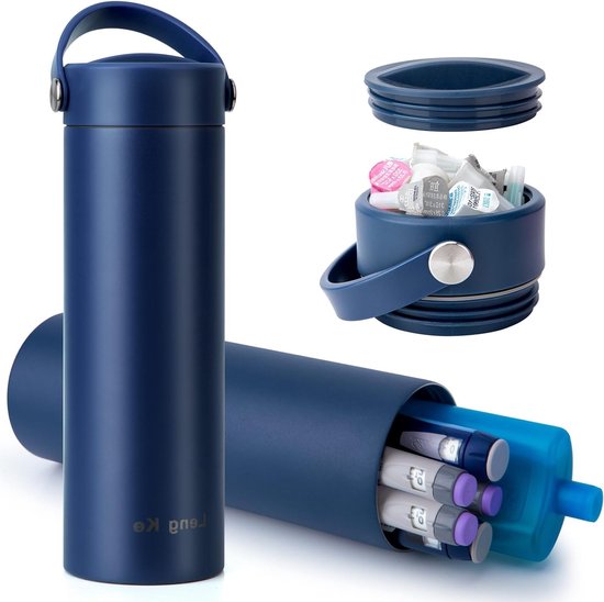 Insulinepen Koeltas voor 1-5 Pen, 24 Uur Temperatuurbehoud, TSA Goedgekeurd, Ideaal voor Reizen en Medicijnen van Merkloos