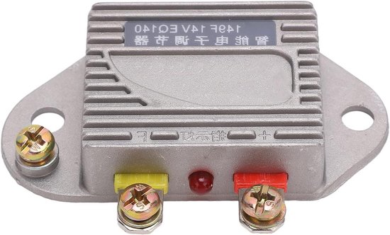 Intelligente Spanningsregelaar - Elektronische Regelaar - Generator Stabiliseren - Aluminiumlegering - 14V - Grijs