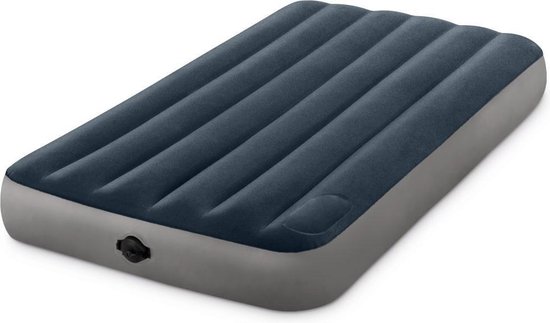 Intex 64781 Single-High Luchtbed 99x191x25 cm Blauw/Grijs van Intex