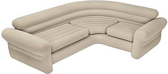 Intex 68575 Corner Sofa Hoekbank 257x203x76cm van Intex