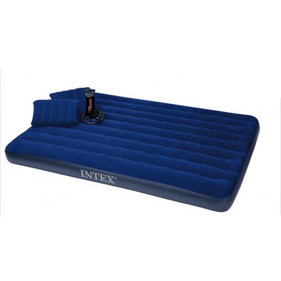 Intex Classic Downy Set Queen Luchtbed - 2-persoons - 203 x 152 x 22 cm