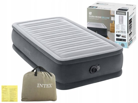 Intex Comfort-Plush Elektrisch Luchtbed 1-persoons 99x191x46cm van Intex