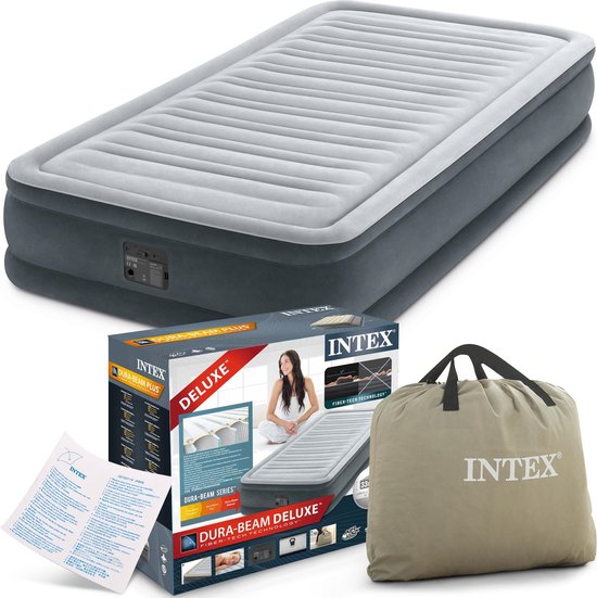 Intex Comfort Plush Luchtbed - 1-persoons - 191x99x33 cm van Intex