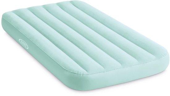 Intex Cozy Kids Luchtbed Blauw 157x88x18 - 1 Persoons Opblaasbaar Luchtbed - Kinder Luchtbed om op te slapen - Luchtmatras - Opblaasbaar Matras - Slaapmat - Kampeermatras