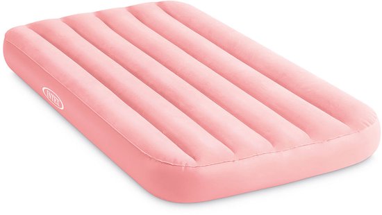 Intex Cozy Kids Luchtbed Roze 157x88x18 - 1 Persoons Opblaasbaar Luchtbed - Kinder Luchtbed om op te slapen - Luchtmatras - Opblaasbaar Matras - Slaapmat - Kampeermatras