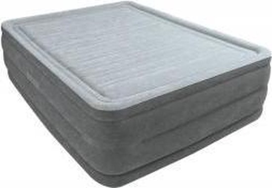 Intex DuraBeam 64418 High Rise 2-Persoons Luchtbed met Ingebouwde Pomp 152x203x56cm van Merkloos
