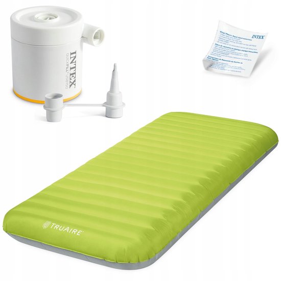Intex Eenpersoons Luchtbed 191x76x17cm met Elektrische USB Pomp van Merkloos