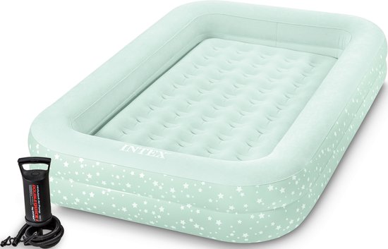 Intex Kids Travel Luchtbed met handpomp - 168 x 107 x 25 cm van Intex