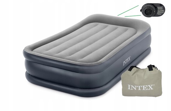 Intex Luchmatras met Ingebouwde Pomp - 191x99x42cm van Merkloos