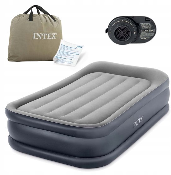 Intex Luchtbed 1-persoons 191x99x42cm met ingebouwde Pomp van Merkloos