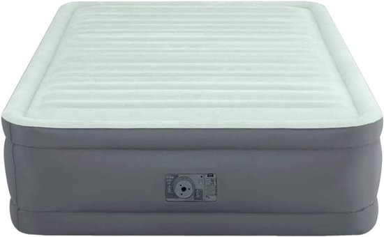 Intex opblaasbare matras met hoge zijranden en ingebouwde pomp, 137 x 191 x 46 cm van Merkloos