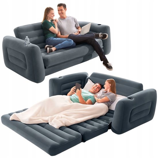 Intex Opblaasbare Sofa-Bed Queen Size - Comfortabel & Duurzaam van Merkloos