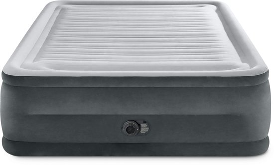 Intex Queen Comfort-Plush High Rise Luchtbed met ingebouwde pomp - 203x152x56 cm van Intex