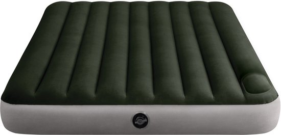 Intex Queen Dura-Beam Downy Luchtbed met ingebouwde voetpomp - 203x152x25cm van Intex