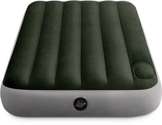 Intex Twin Dura-Beam Downy Luchtbed met ingebouwde voetpomp - 191x99x25 cm van Intex